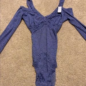 Cold shoulder bodysuit